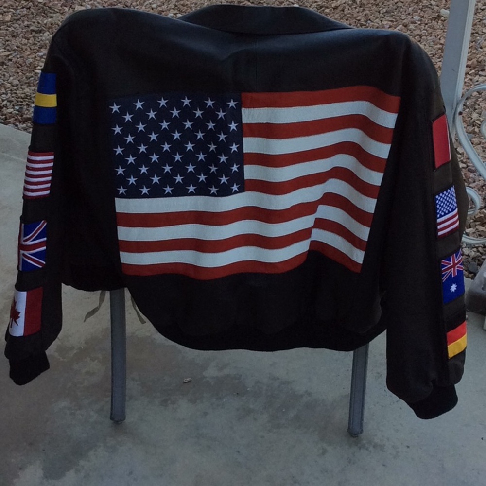 Men’s Black leather jacket